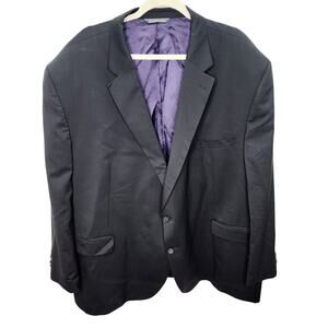 Jack Victor 3 Sixty 5 Super 130's Performance Stretch Black Wool Men's Blazer 56